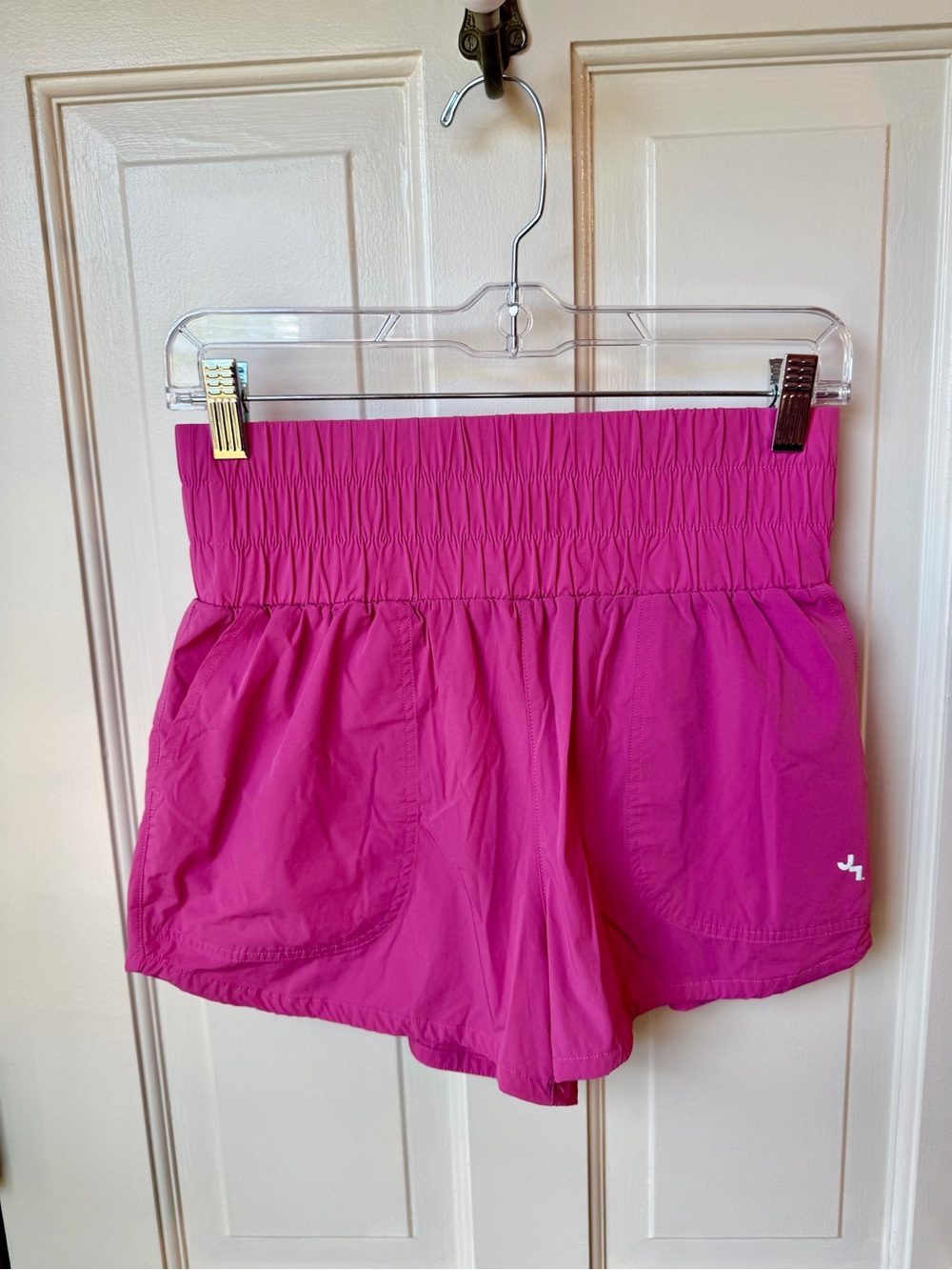 JoyLab High-Waist Athletic Shorts — Fuchsia Pink